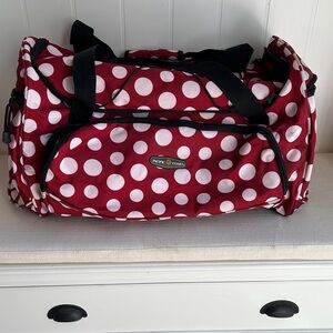 Red Polka Dot Duffel Bag